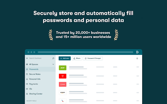 Dashlane - Password Manager chrome extension