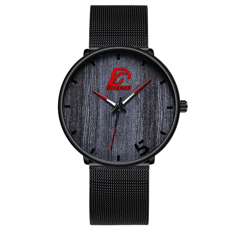 Reloj de cuarzo para hombre Creative Leisure Mesh Belt. Diseño elegante, correa de malla cómoda y movimiento preciso, ideal para uso diario y estilo moderno.