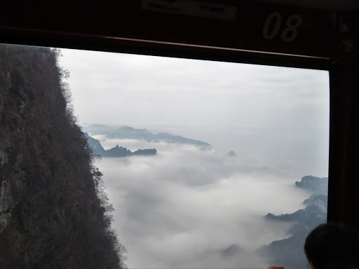 Cable Car Ride to Tianmen Mountain China 2016