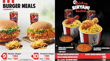 KFC menu 