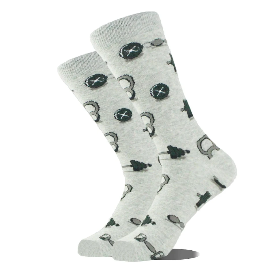 Calcetines de moda transfronterizos de algodón de tubo medio con diseños de animales para uso diario. Perfectos para combinar con cualquier look.
