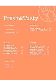 Fresh&Tasty bakery menu 2