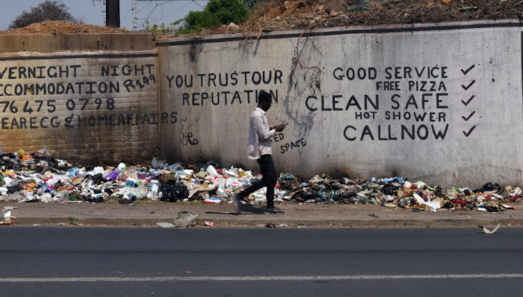 Tshwane's streets were a mess due to the municipal workers' strike. File photo.