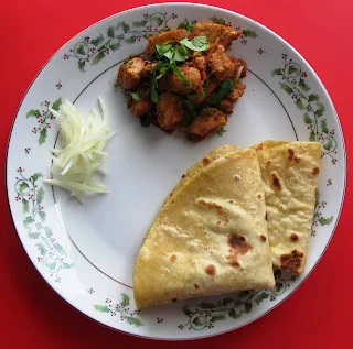 Roti And Chicken Chilli