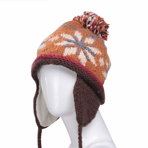 Title 3, Thickened Warm Jacquard Wool Hat Pure Handmade