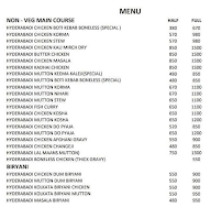 King Of Hyderabad menu 1