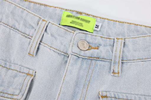 Title 4, Mens multi-pocket denim trousers overalls, tre...