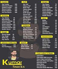 Kumar Snacks menu 2
