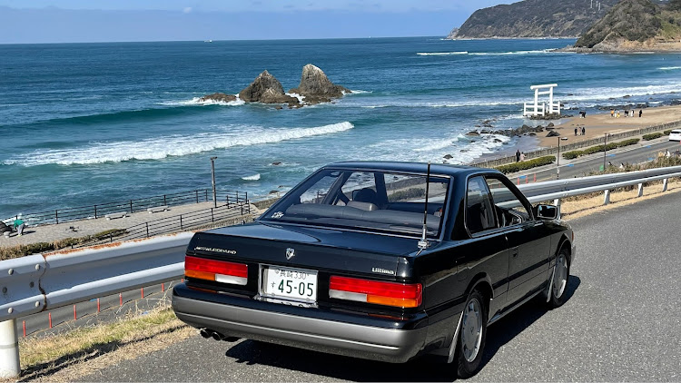 レパードの久々レパードくん・糸島の有名スポットでようやく撮影・洗車・docomoアンテナ継承完了・オバケ人形補修中に関するカスタム事例の投稿画像1枚目