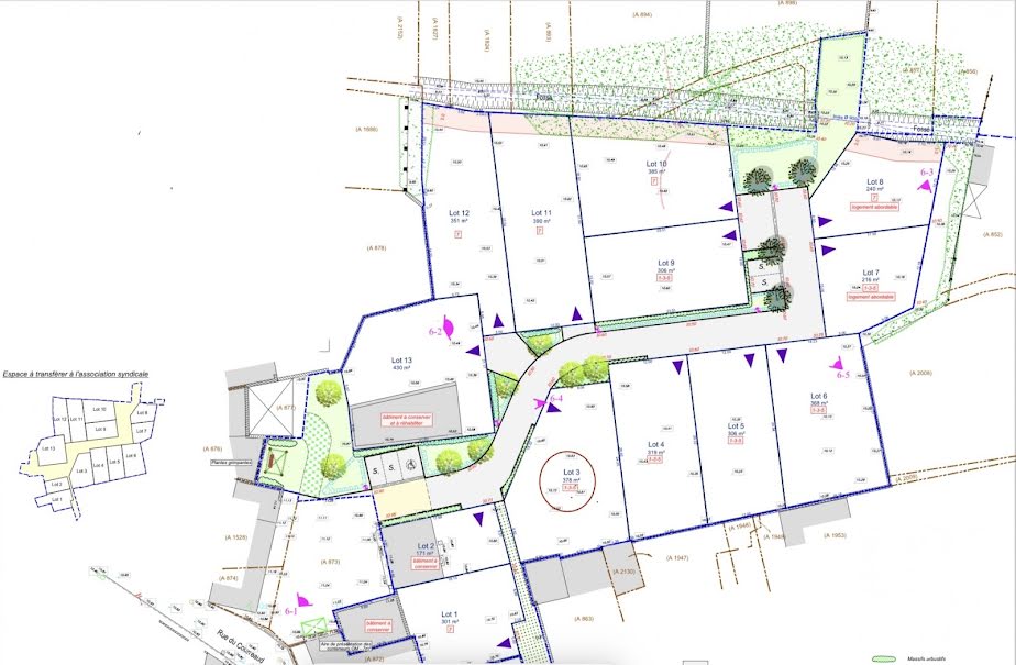 Vente terrain  378 m² à Vérines (17540), 105 940 €