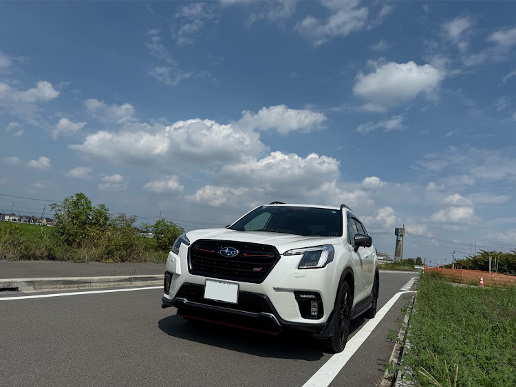 フォレスターの夏の空と愛車・SK5・暑い中頑張りましたに関するカスタム事例の投稿画像2枚目