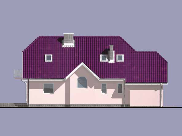 Elewacja nr 2 projektu domu WB-3948