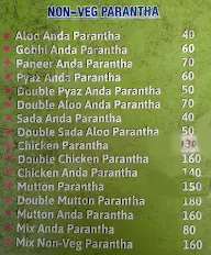 Eighteen Paranthe menu 1