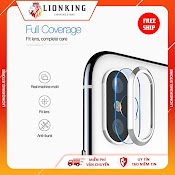 [ Combo ] Viền Bảo Vệ Camera + Kính Cường Lực, Miếng Dán Bảo Vệ Camera Iphone 7Pl/8Pl/X/Xsmax