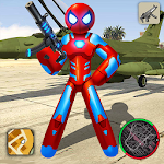 Cover Image of Unduh Iron Soider Stickman Rope Hero Gangstar War Crime 1.0 APK