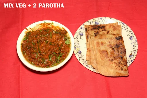 Mix Veg +2 Plain Paratha