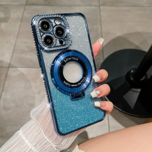 Title 1, Luxury Rhinestone Gradient Glitter Phone Case, ...