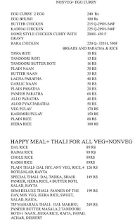 The Indian Platter menu 2