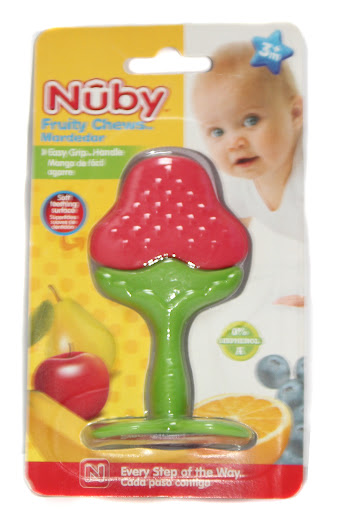 Mordedor Nuby con Agarre Fruta 3 Meses