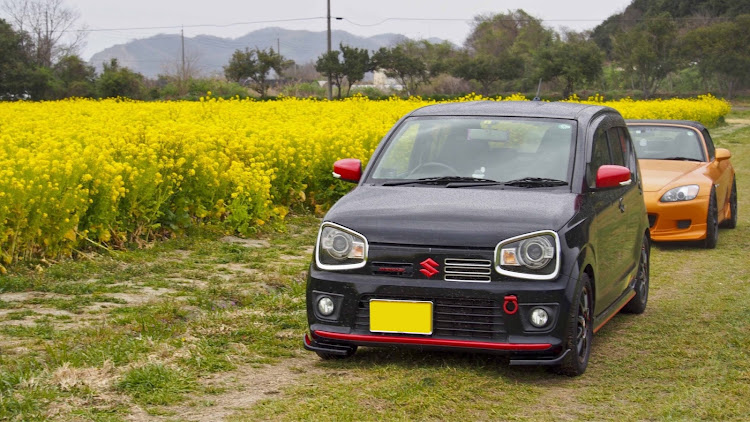 アルトワークスのドライブ・菜の花と愛車・バーベキュー・パンケーキ美味しかった😋に関するカスタム事例の投稿画像2枚目