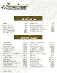 Bansooriwala menu 1