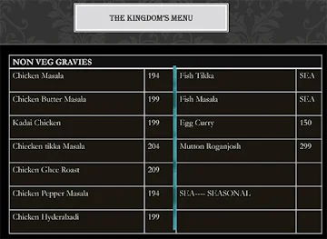 The Seventh Kingdom menu 