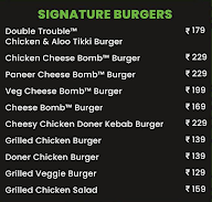 Bomb Burger menu 2