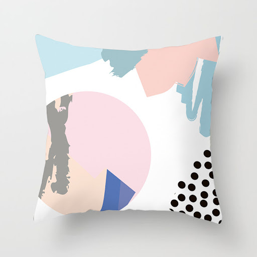 Title 25, Decorative Pillowcase Creative Geometric Polyes...