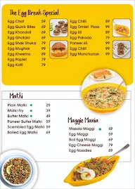 The Egg Break menu 2