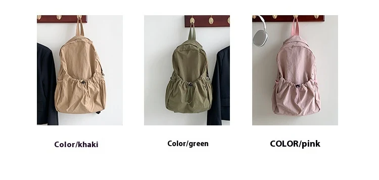 Title 3, Mochila coreana grande de nylon para meninas, l...