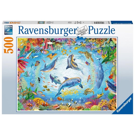 Tranh Ghép Ravensburger 500 Mảnh Cave Dive Jigsaw Puzzle