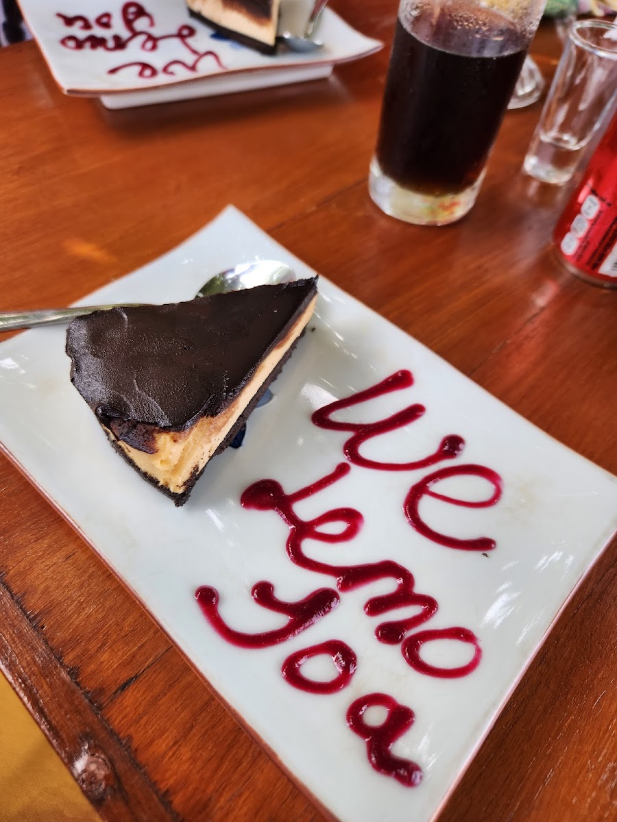 Chocolate peanut butter cheesecake