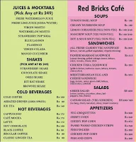 Red Bricks Cafe menu 4