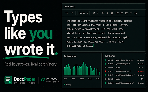 DocxPacer — Auto Typer for Docs from .docx Files screenshot 2
