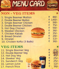 Burger House menu 1