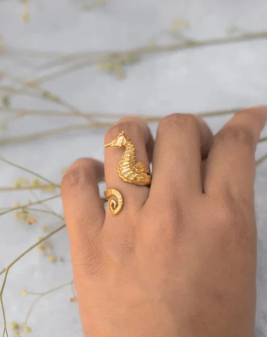 Bague en acier inoxydable motif hip - 1