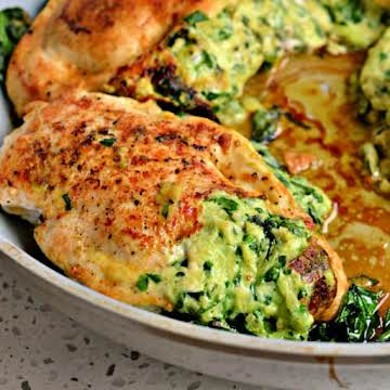 Spinach Stuffed Chicken Breasts