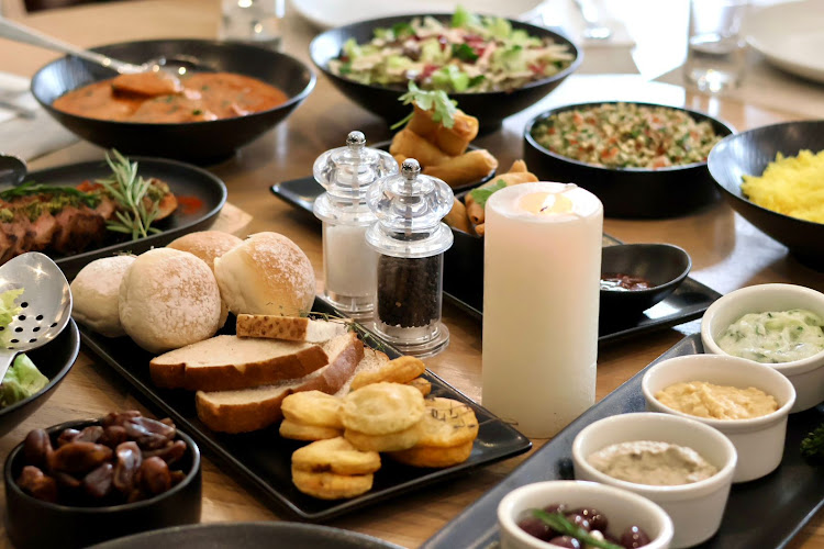 A scrumptious Iftar feast with a selection of delicious eats.