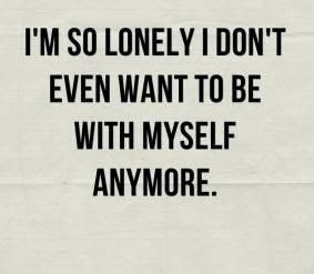 i don t want to be alone