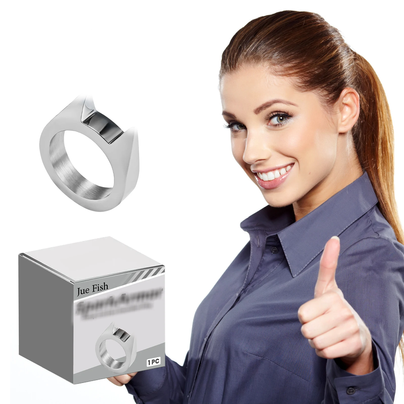 Title 6, Bague Simple Homme et Femme, Universelle. Allia...