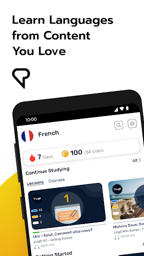 Screenshot LingQ - Learn French