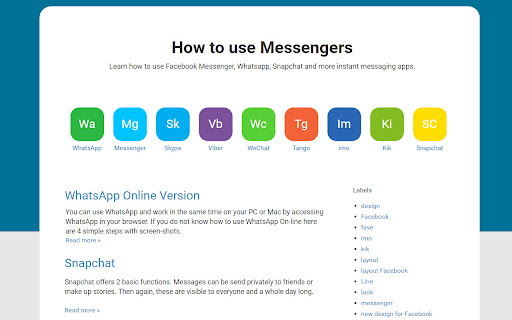 Messenger - How To Use