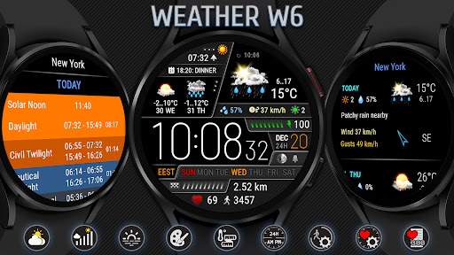 Screenshot Weather watch face W6