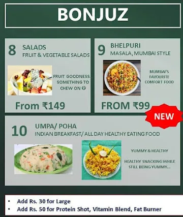 BonJuz menu 