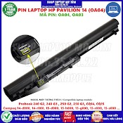 Pin Laptop Hp Pavilion 14 (Oa04) - 4 Cell Dành Cho Oa03 Hp Compaq 14 - D000 14 - R000 15 - D000, Probook 240 G2 240 G3 250 G2