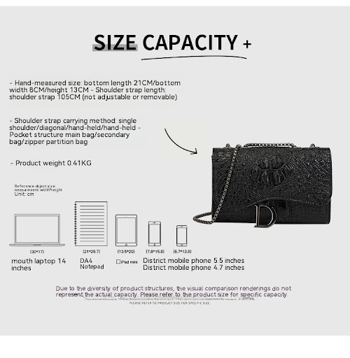 Title 12, Trendy Crossbody Chain Small Square Bag for Wom...