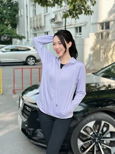 Áo chống nắng nữ HeraDG chất liệu Polyester mũ liền, kéo khóa, túi 2 bên, gấp gọn thông minh SAN9001 size S - XXL