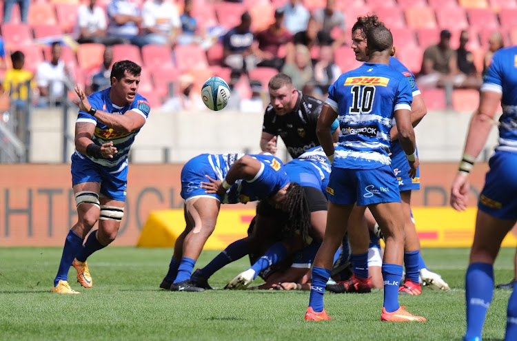 Willie Engelbrechet of the Stormers in action during the United Rugby Championship match against Dragons at Nelson Mandela Bay Stadium on December 03, 2022 in Gqeberha, South Africa.