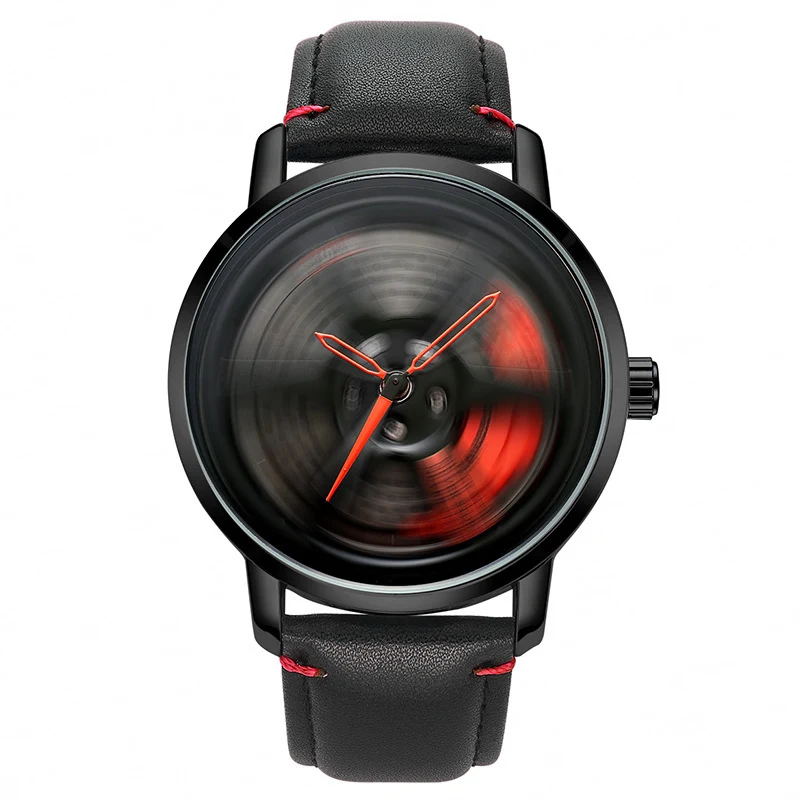 Reloj de cuarzo para hombre con correa de malla, esfera única y moderna, perfecto para lucir un estilo elegante y a la moda.