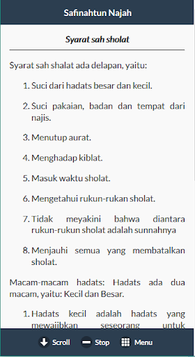 Terjemah Kitab Safinatun Najah